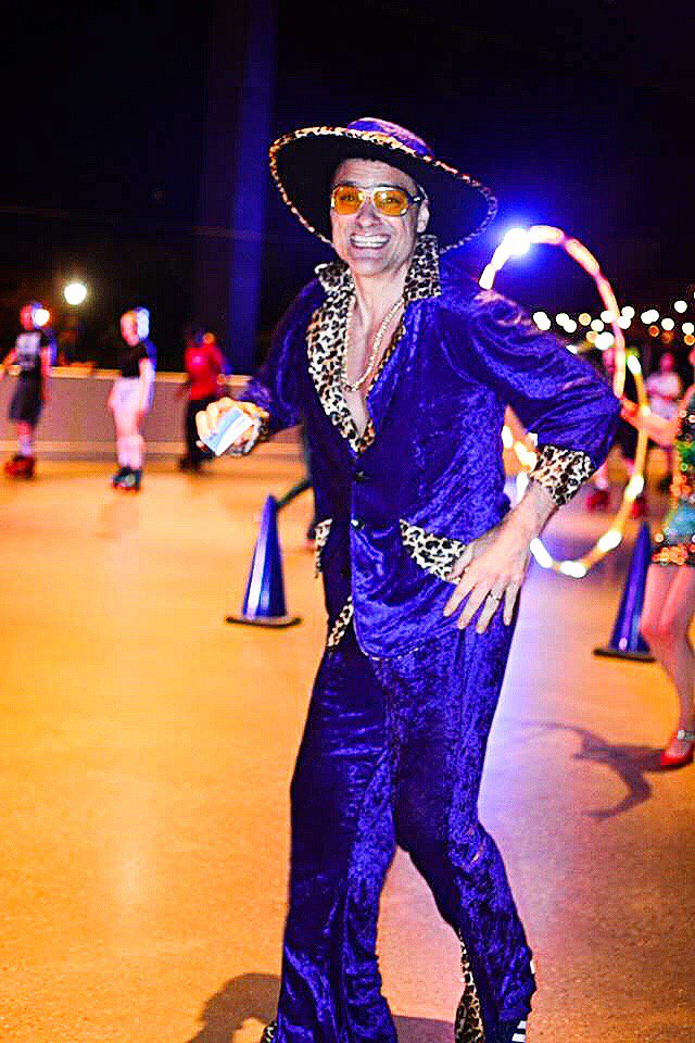This funky outfit deserves a #flashbackfriday post! How amazing is that suit?! We love seeing what outfits you guys come with up! Start getting ready we have dates and themes launching soon! #dreamlandrollerdisco #lolastar #brooklyn #fridaynights #fbf #fun #rollerskatingparties