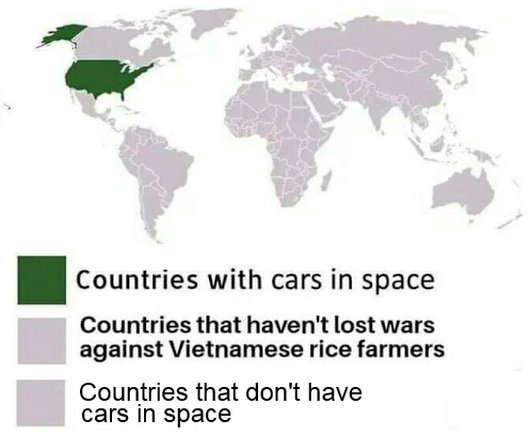 causticbob's tweet photo. Cars in space https://t.co/gHM0byGGME