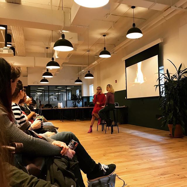 CreativCabinet's tweet image. Still buzzing from the early morning fireside chat with @an_erin at this month’s @creativemornings.boston #CMBos #tgif #inspiration ift.tt/2GkRhSx