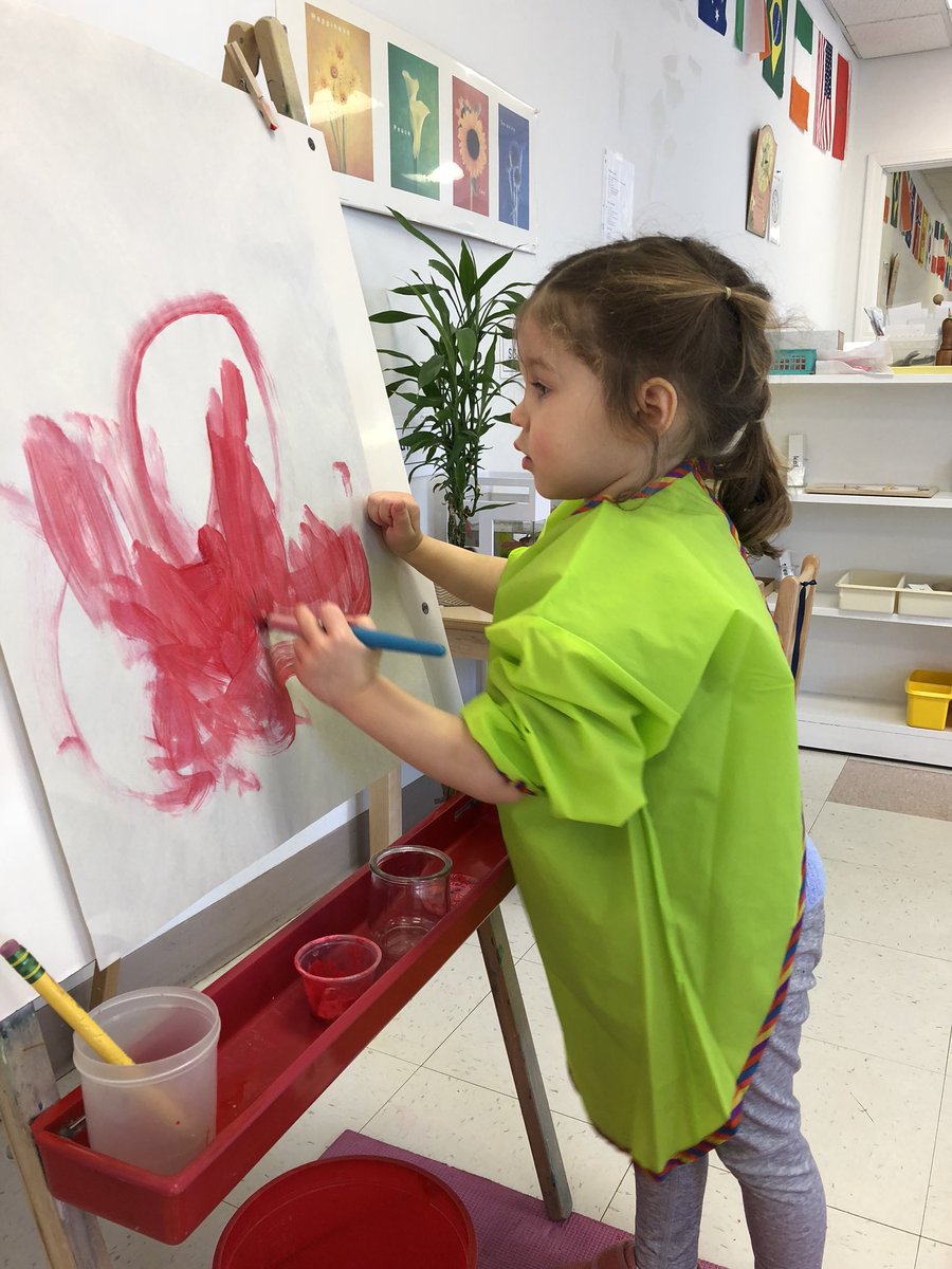 wwmont's tweet photo. Working on a vertical plane develops core strength, and painting is fun! https://t.co/v8cnqMuqZE