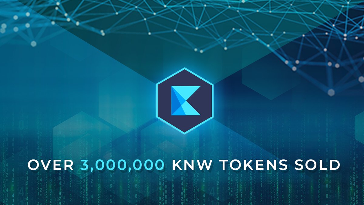 KNWtoken's tweet photo. Over 3 Million KNW Tokens have sold in Stage 1! 
25% Bonus ends February 26th @ 11:59 AM US EST
 
Visit: https://t.co/hfgdcQZB8V for more info https://t.co/WfsrgcATuV