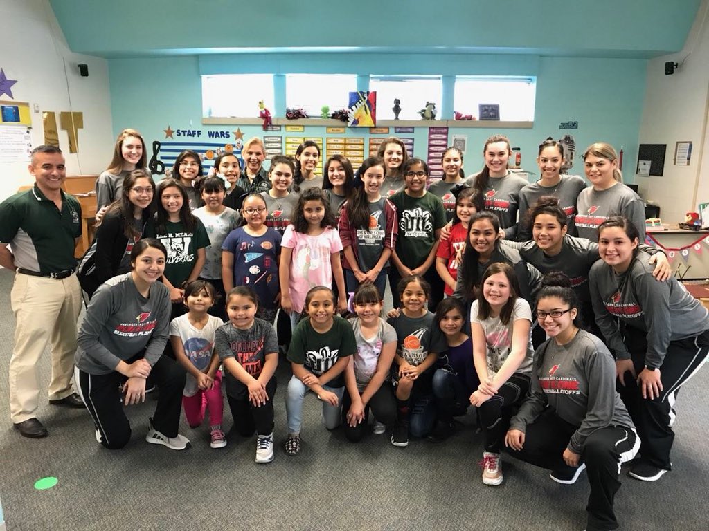 Thank you Lady Cardinals for this huge surprise, stopping at Lee Means to visit our 1st-4th girls basketball players! Their expression of excitement was priceless! Big shout out to Mr. Rodriguez for making this happen! <a href="/LeeMeans8/">LeeMeansElementary FineArtsAcademy</a> <a href="/HarlingenCISD/">HCISD</a> ❤️🙌🏼🏀