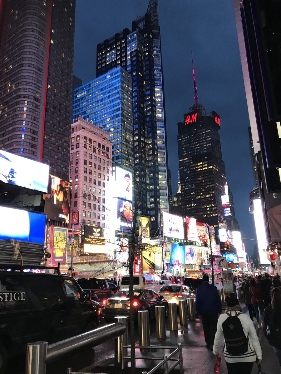 Shavington_Ac's tweet photo. USA TRIP Amazing day visiting Ellis Island, Statue of Liberty, Wall Street, Trinity Church, Times Square and now Bubba Gumps for our evening meal! Next stop the @EmpireStateBldg #shavontour #gsceHistory https://t.co/z5cYzmYSZs