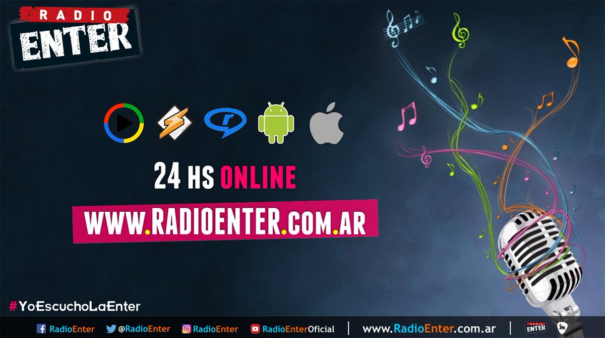 radioenter's tweet photo. Se viene en la tarde de #RadioEnter la musica de 
#CristianCastro 
#Arjona 
#LucianoPereyra 
#CarlosRivera 
#VanesaMartin 
#AlejandroFernandez 
#MelissaGalindo 
#IndiaMartinez 
#EnriqueIglesias 
#ManuelCarrasco 
#AlejandroSanz 
#YoEscuchoBuenaMusica 
#YoEscuchoRadioEnter https://t.co/4Y0mR675jB