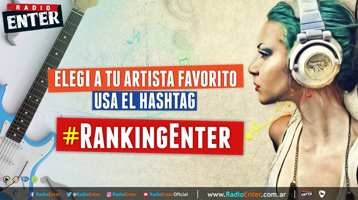 radioenter's tweet photo. A Votar!! | Tu voto define el #RankingEnter de esta semana | Quiénes ocuparán el #Top10 y quién ocupará el 1°Puesto ! | #YoEscuchoBuenaMusica #YoEscuchoRadioEnter... todo el año juntos! https://t.co/qIp48gkeZ2
