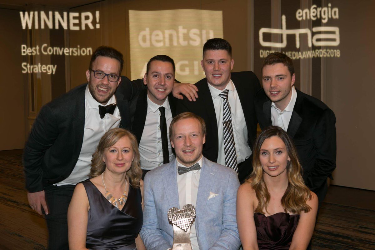 EnergiaB2B's tweet photo. Congratulations to Best Conversion Strategy Winner – Dentsu Aegis Network  @iprospectirl @amnetgroup  @amnetnetgroup @dentsuaegisuk    #EnergiaDMA2018 https://t.co/fPtMP4JmZZ