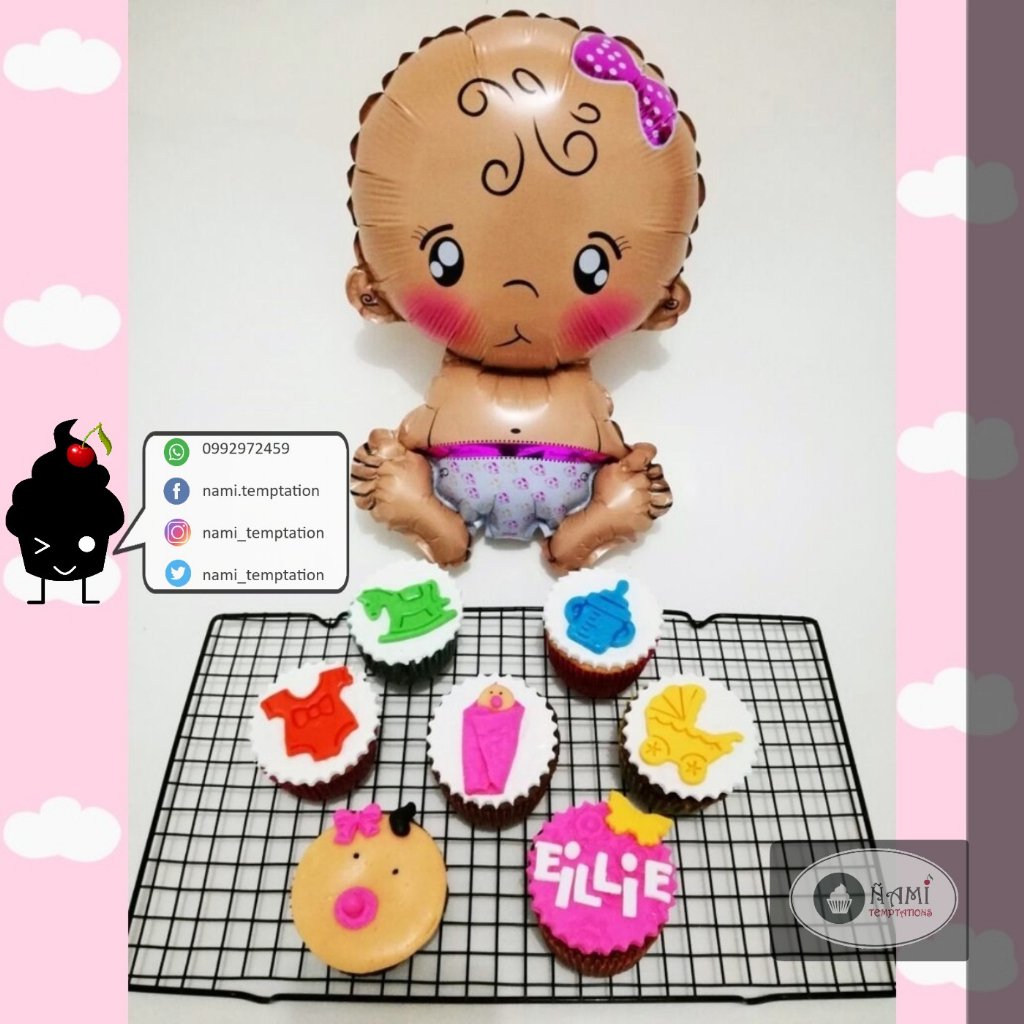 nami_temptation's tweet photo. 😇Para La Bella Eillie😙⏩📱0992972459 ⏪👌😋#Ñamitemptation #babygift  #cupcakesguayaquil #fondantcupcakes https://t.co/voW8fev28o