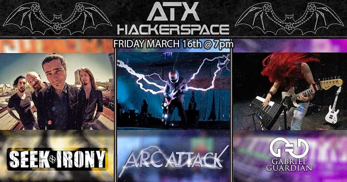 seekirony's tweet image. SXSW is around the corner and this year we're joining forces with our friends @gabrielguardian and @ArcAttack to give you a sickkkk Tech event at @atxhackerspace This Will SELL OUT so get your tix early! Presales can be purchased here - atxhackerspace.ticketleap.com/arc-attack/