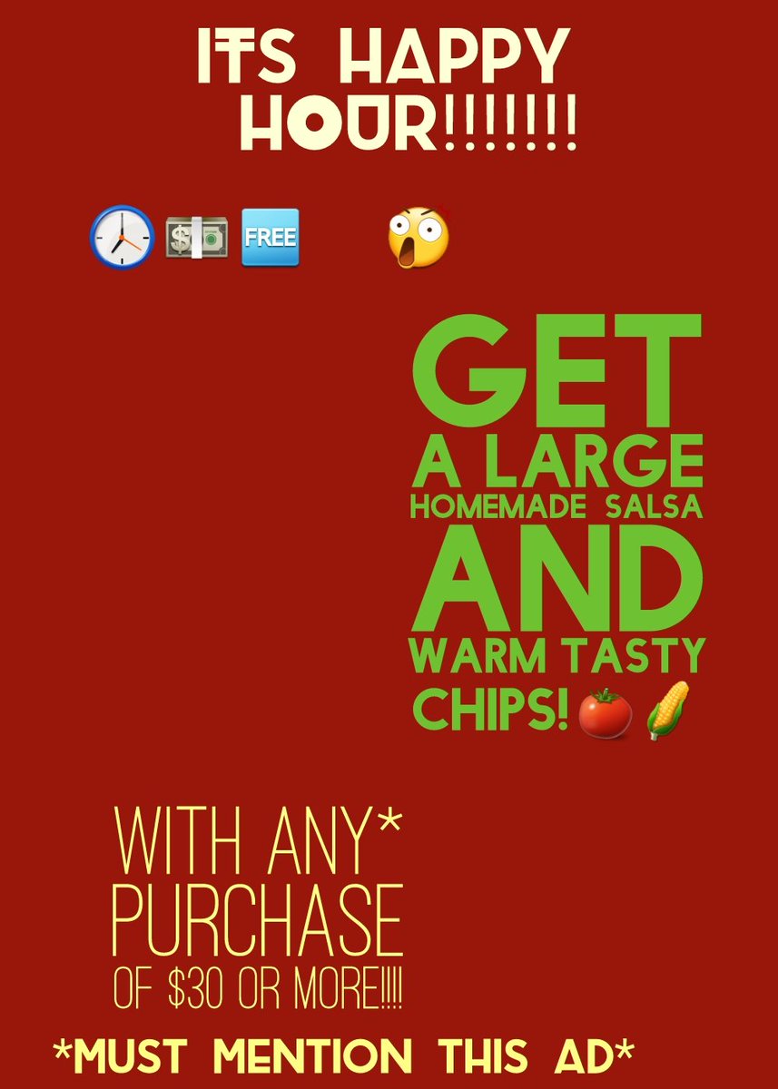 Must mention that u saw this ad*