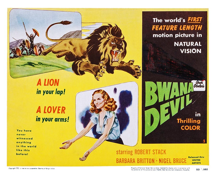 espofootball's tweet photo. #OTD Feb18,1953 The first #3D film #BwanaDevil opens in New York. Filmed using the Natural Vision process. https://t.co/L6CIulntYI