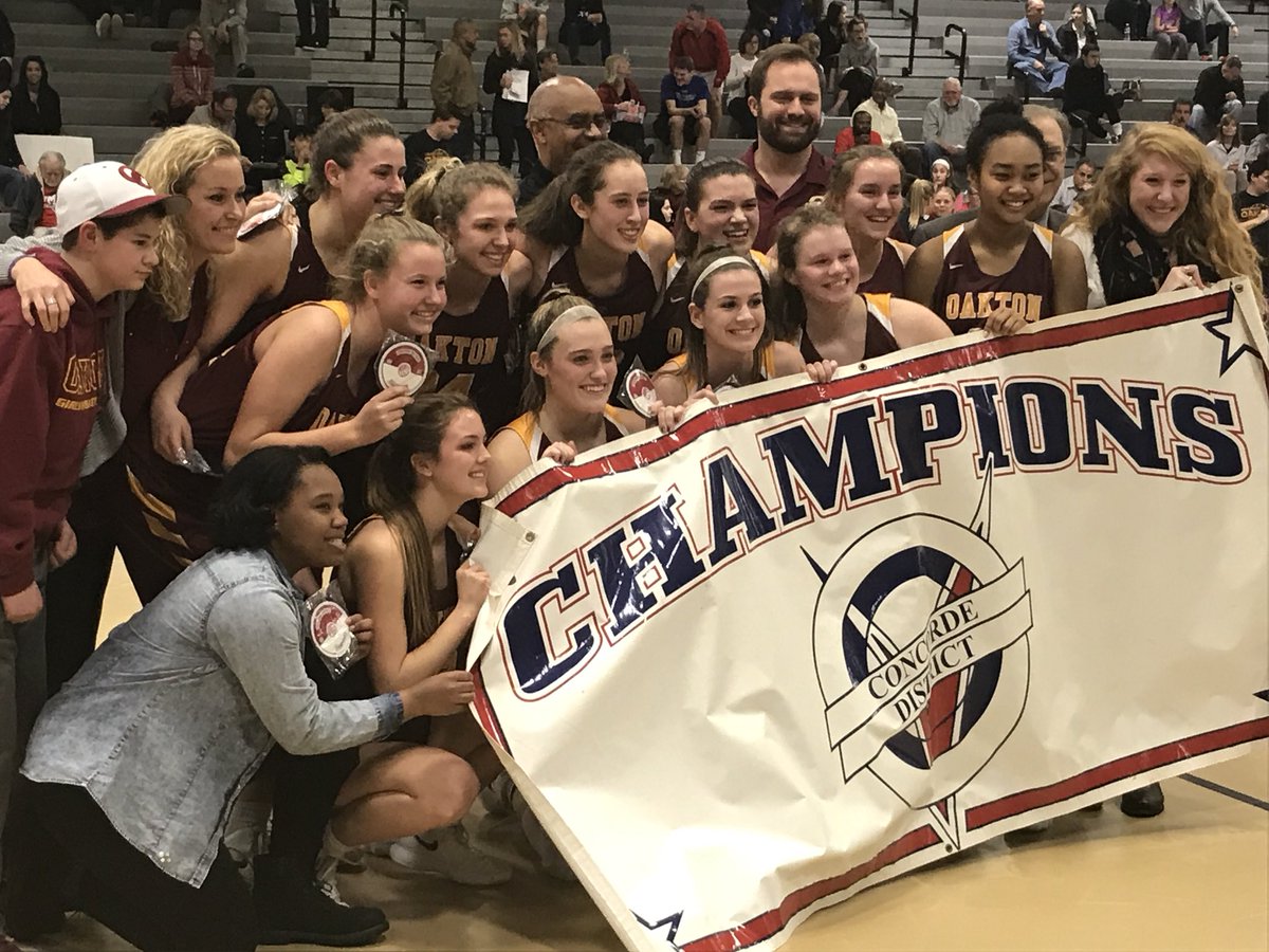 OaktonAthletics's tweet photo. Oakton Girls Basketball!!!!  Concorde District Champs!  Way to go Cougars! https://t.co/7Y6ACxkHL8