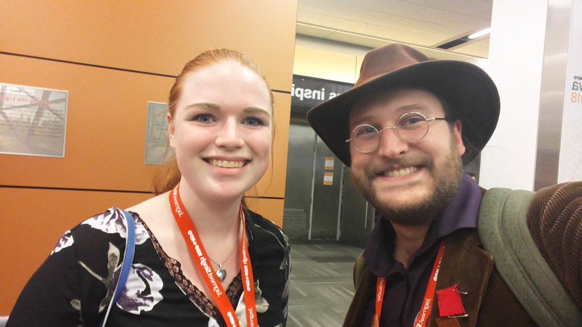 TealePB's tweet photo. Random #ADSSDEBATE encounter at #Orange2018 #ottawa2018. #vanisle is representing. https://t.co/FN1KUVF48W