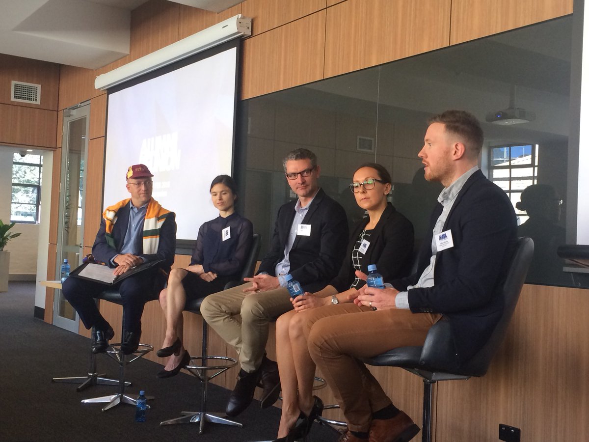 aaronyeak's tweet photo. Off and running! What a panel! Stephanie Kovalchik (Tennis Australia), Scott Jendra (AFL), Cathal Garvey (Wallabies), Alice Sweeting (Western Bulldogs), Mark Alexander (MBS) #sportsanalytics #alumnisportschapter #mbsreunion @MelbBSchool https://t.co/ANeFB6sNJ3