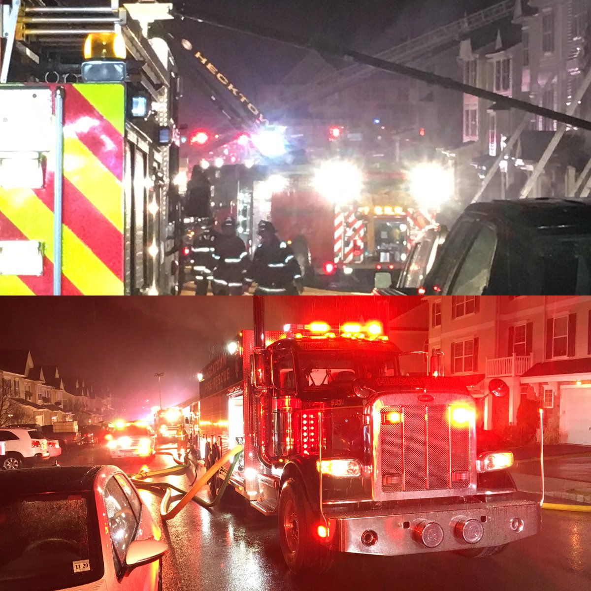 jseip53's tweet photo. Hecktown Engine 5311 and Tanker 5331 operate at a townhome fire in Upper Nazareth Twp.   @4Guysfire &amp; Commonwealth Fire Apparatus #firefighting #quality https://t.co/X7YaRX8wpl