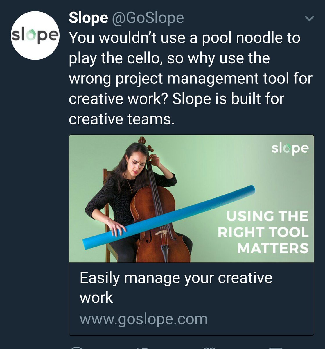 maayanvoss's tweet photo. Well now I want to try playing a cello with a pool noodle #modernmusic #extendedtechnique https://t.co/t9LFRkmCe4