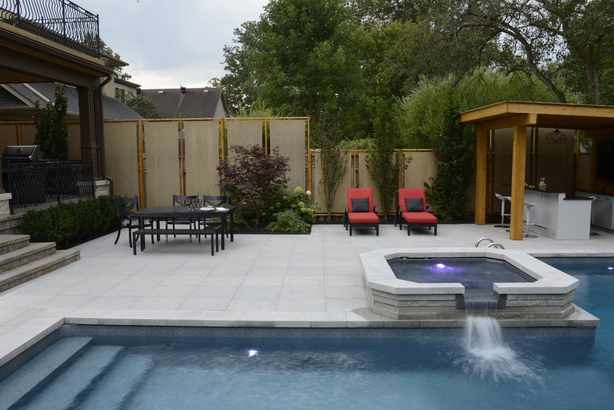 Our #industria #slab givse a #zen vibe to this backyard 🙏
•
•
•
#techobloc #hardscape #hardscapes #hardscapebrotherhood #landscape #landscapedesign #landscapearchitect #outdoorliving #backyardgoals #backyard #concrete #concretedesign #patio #pavers #slabs