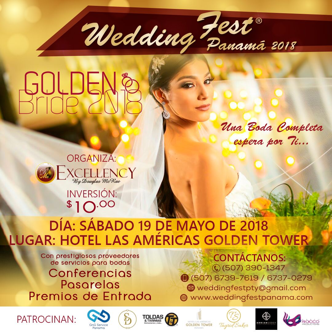 excellencybdm's tweet photo. Wedding Fest Panamá 2018! Sábado 19 de mayo 2pm Hotel Las Américas Golden Tower. Tu puedes ser la ganadora de una BODA COMPLETA! Ven Participa y Gana! Información 390-1347 /6739-7619 https://t.co/DUzYhHtAmF