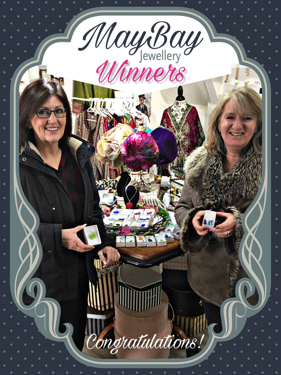 Wanda and Shelly dropped by JMR to claim their MayBay Jewellery FB contest prizes!  Congratulations!  Enjoy!  #maybayjewellery #maybay #handmade #glassjewellery #madeinbayfield #may #jewellery #earrings #pendants