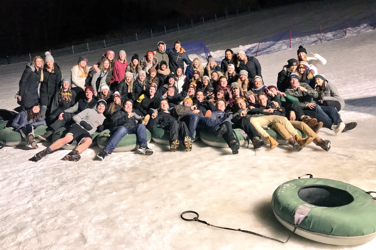 PhiPsiUMN's tweet photo. The guys of Phi Psi had a great time tubing yesterday with the ladies of Gamma Phi Beta! Thank you to @UMNGPHIB for organizing the event! #WinterFun #WeLoveExchanges #LEDN #SimonWoreShorts https://t.co/8pydWlyUMv