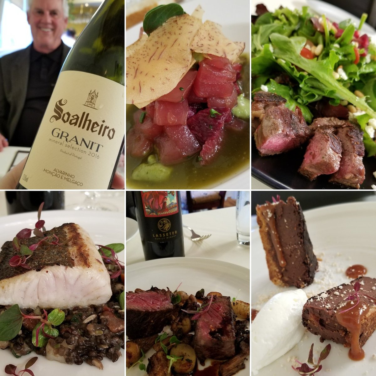 SawyerSommelier's tweet photo. Eat this #SanDiego! Highlights from an amazing three-hour lunch with my good friend & fellow #winejudge Gary Parker, proprietor of #WineSellarandBrasserie in SD! #SawyerSomm #SawyerSommTravel #ToastoftheCoast #wine #finecuisine #letseatthis #letsdrinkthis #winning https://t.co/4SQZGAndDf
