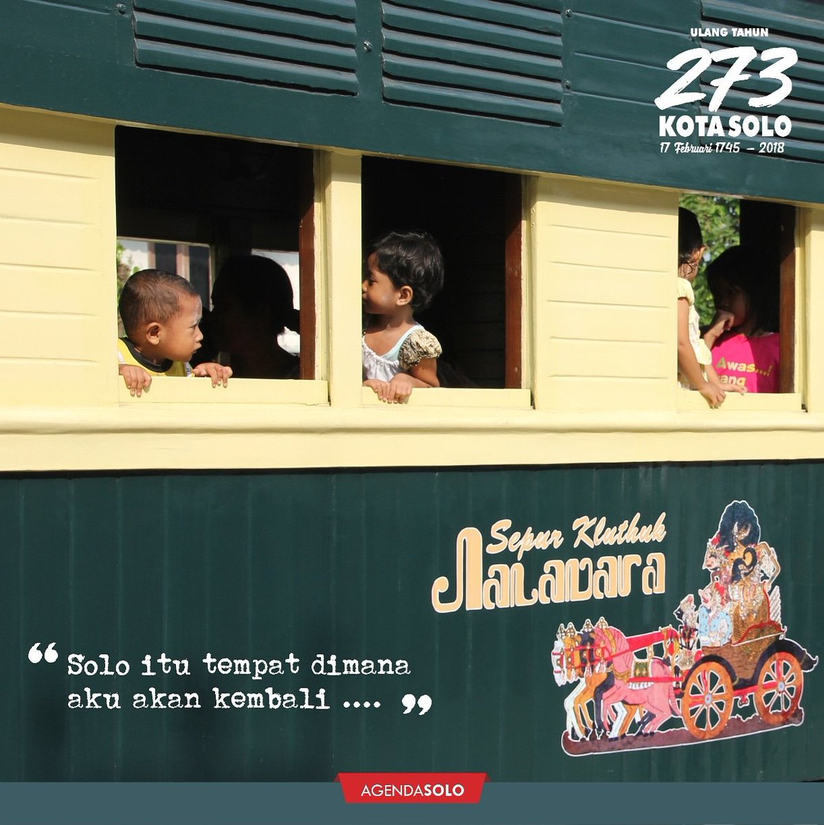 AgendaSOLO's tweet photo. "Sejauh apapun kaki melangkah, Solo itu tempat aku kembali ..."

Apa makna kota Solo bagimu?

#273Solo #KotaSolo https://t.co/eBsTEB1F1v
