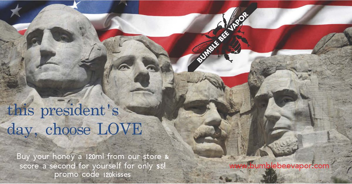 bumblebee_vapor's tweet photo. https://t.co/1kqaC5oVjc  #PresidentsDay2018 #BumbleBeeVapor #TheBumbleBeeHive #BeeFam #advocate #notblowingsmoke #weareproof #vape #vapelife #vapefam #vapeon #vaping #vapestagram #vapenation #instavape #ejuice #vapedaily #eliquid #ecig #vaper #vapepics #girlswhovape #vetswhovape https://t.co/6MXCYrfvX5
