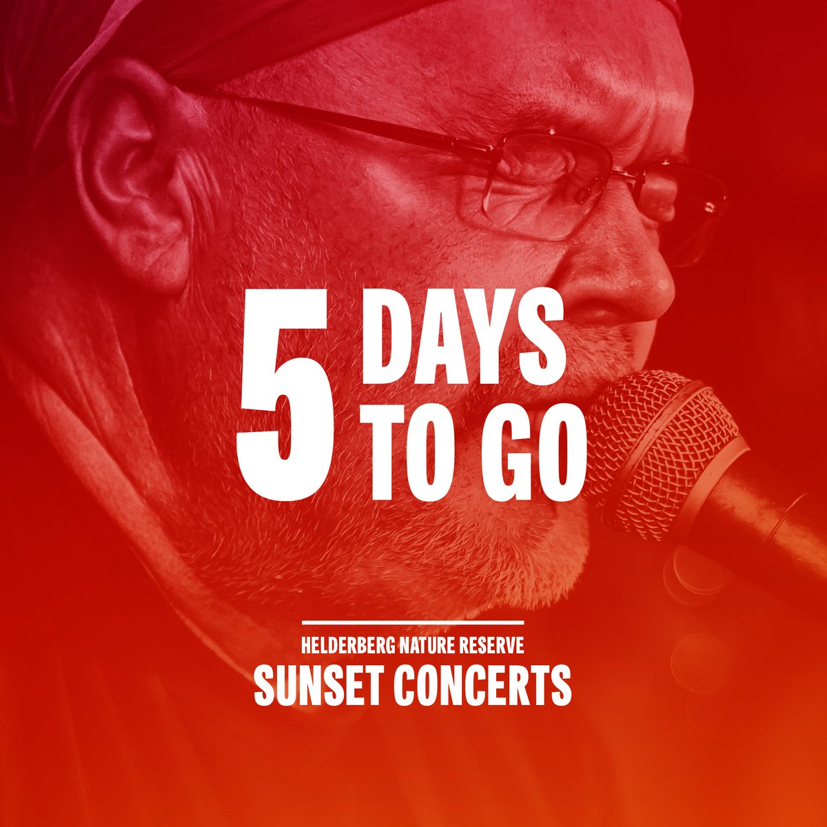 HSunsetConcerts's tweet photo. JUST 5 DAYS TO GO!  Our FINAL #SunsetConcerts for the season presents SA Music Icon @KoosKombuis and #ParelValleiHighShowBand Live! Sun, 25th Feb at the Helderberg Nature Reserve! GET TICKETS: https://t.co/8WVVMM9BhP https://t.co/FLxKsAKL6n