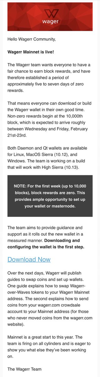wagerrx's tweet photo. Wagerr Mainnet is LIVE! #Wagerr #Cryptocurrency #Blockchain $WGR $PIVX https://t.co/E9PM4Sx7ax