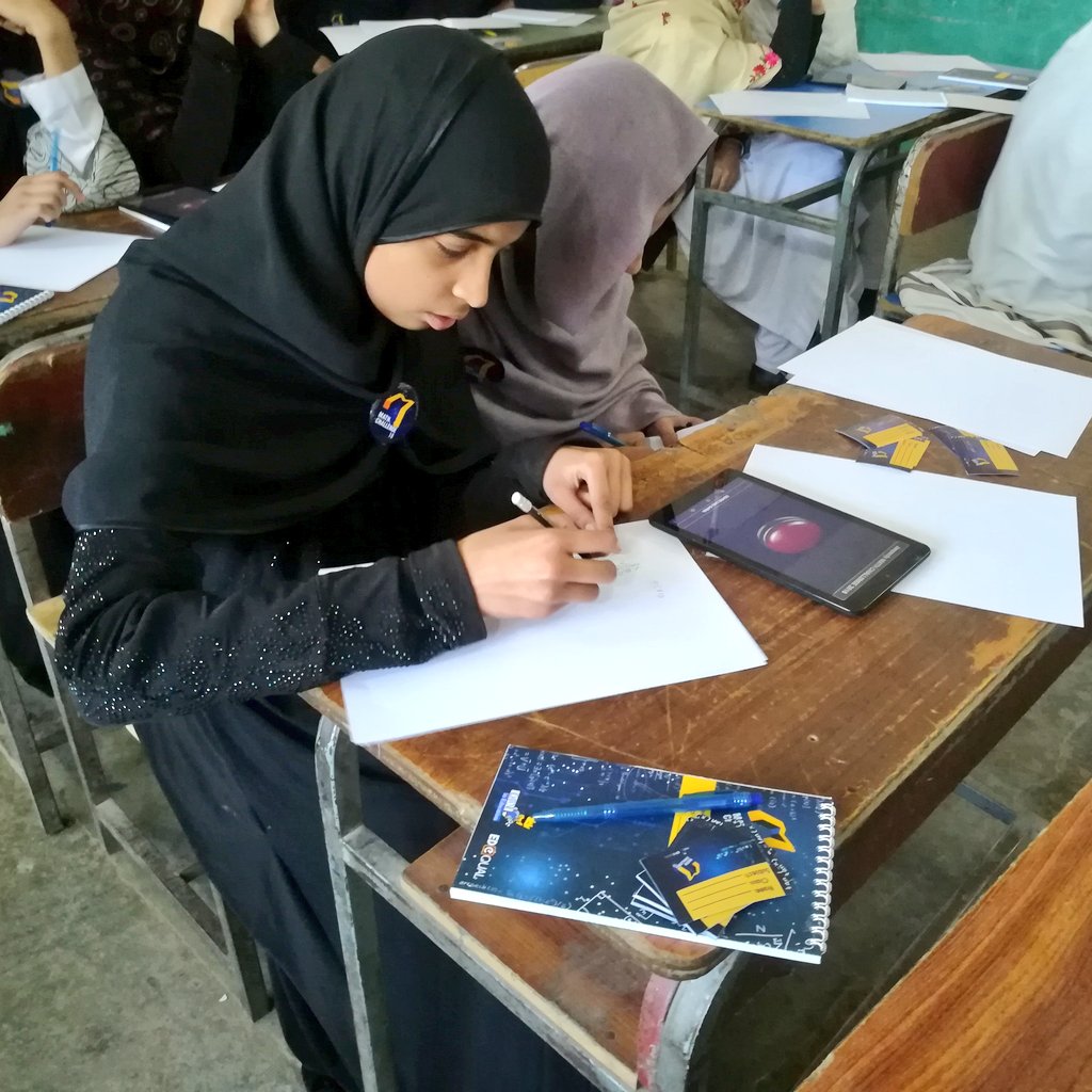 MathsSciencePK's tweet photo. Students of Lady Griffith school work out a word problem during #MathChallengePK in #Peshawar 

@mathchallengepk @dawn_com @EDeQUAL @EducationKP @KPGovernment https://t.co/1rKXFq7mjy