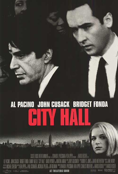 FilmNewsNos's tweet photo. 🎬MOVIE HISTORY: 22 years ago today, February 16, 1996, the movie 'City Hall' opened in theaters!
#AlPacino #JohnCusack #DannyAiello #BridgetFonda #TonyFranciosa #MartinLandau #DavidPaymer #RichardSchiff #HarryBugin https://t.co/cjlzTDS506