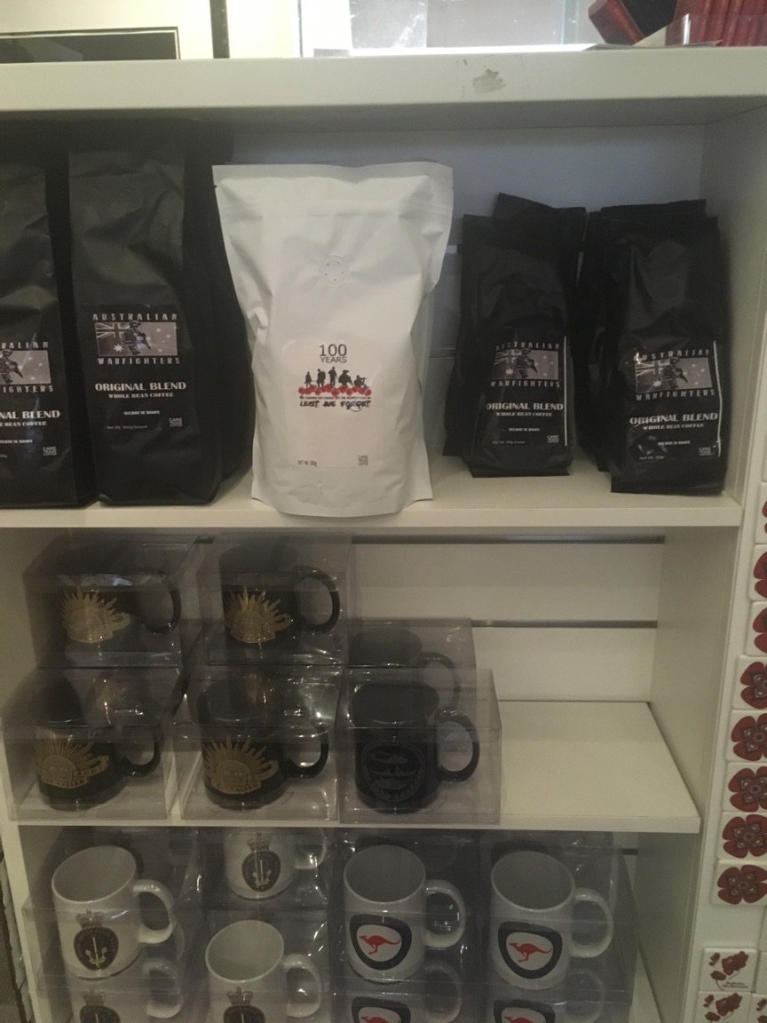 auswarfighters's tweet photo. So happy to announce our Veteran Coffee is in the Australian War Memorial. Finally someone is backing us and supporting.

REMEMBER money raised goes back to train Veterans or family members in Barista courses.

So far 4 people trained. https://t.co/ouGdNQqY2k