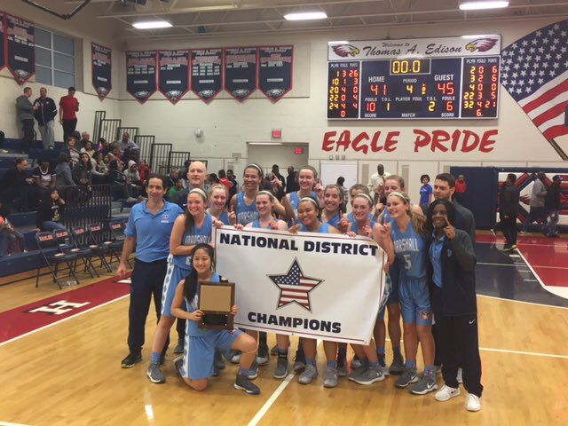 GCMPrincipal's tweet photo. Congratulations @GCMGirlsBBall on a HUGE win! You are National District Champs! So proud of all of you!!!!!#marshallpride https://t.co/MMWmJHKcDv