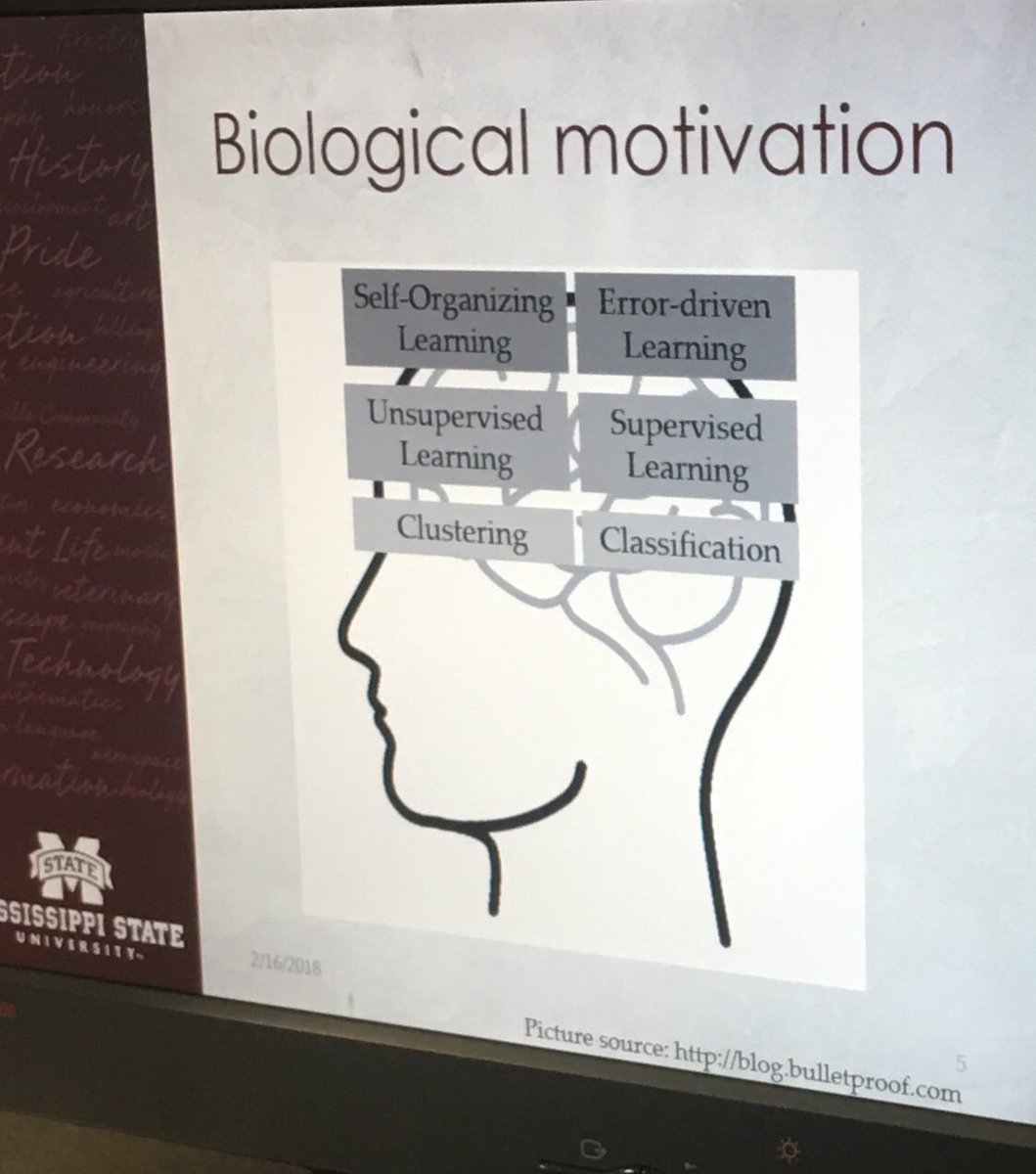 MSUCogMotorLab's tweet photo. Excellent presentation by Roy Jafari on Artificial Neural Networks. Thanks MK for expanding our knowledge about stats!! @MSUEngineering https://t.co/czCNSmBh9L