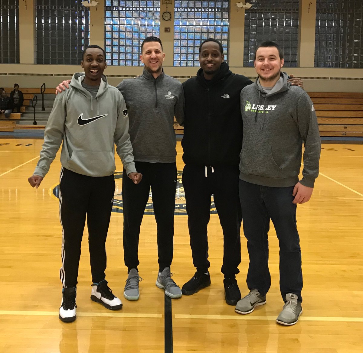 Lesley Royalty is in the building! Always great having Pierre St. Simon (‘17) back home to share some knowledge with our guys! #GoLynx