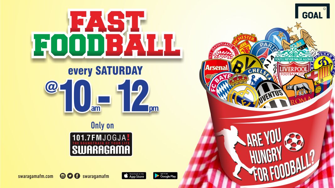 swaragamafm's tweet photo. Waktunya ngomongin bola bareng @GOAL_ID & @syarif_acil di #GoalFastFoodball ! | https://t.co/JTVOUquQnS https://t.co/cMk2UItaOS