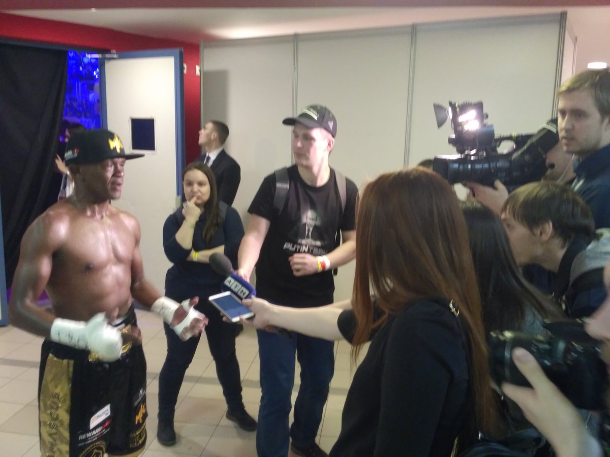 malcolm_klassen's tweet photo. Post Fight Interviews at the Arena Tunnel #Russia https://t.co/kpEbjSf00a