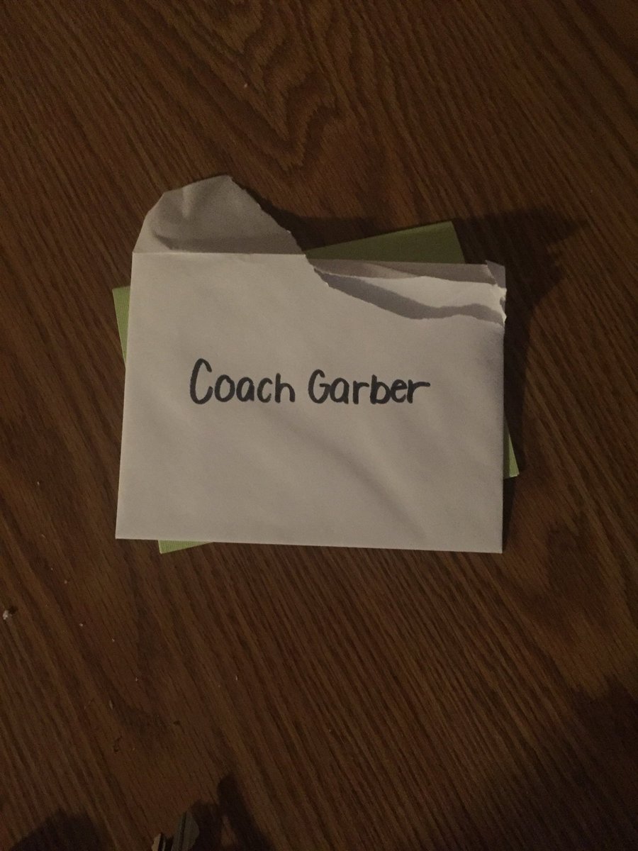 coachgarb's tweet photo. Thank you to our Junior high team and coaches and the Geiger family for writing personal letters to the players and coaches.#programlove https://t.co/b9lfqzx2HD