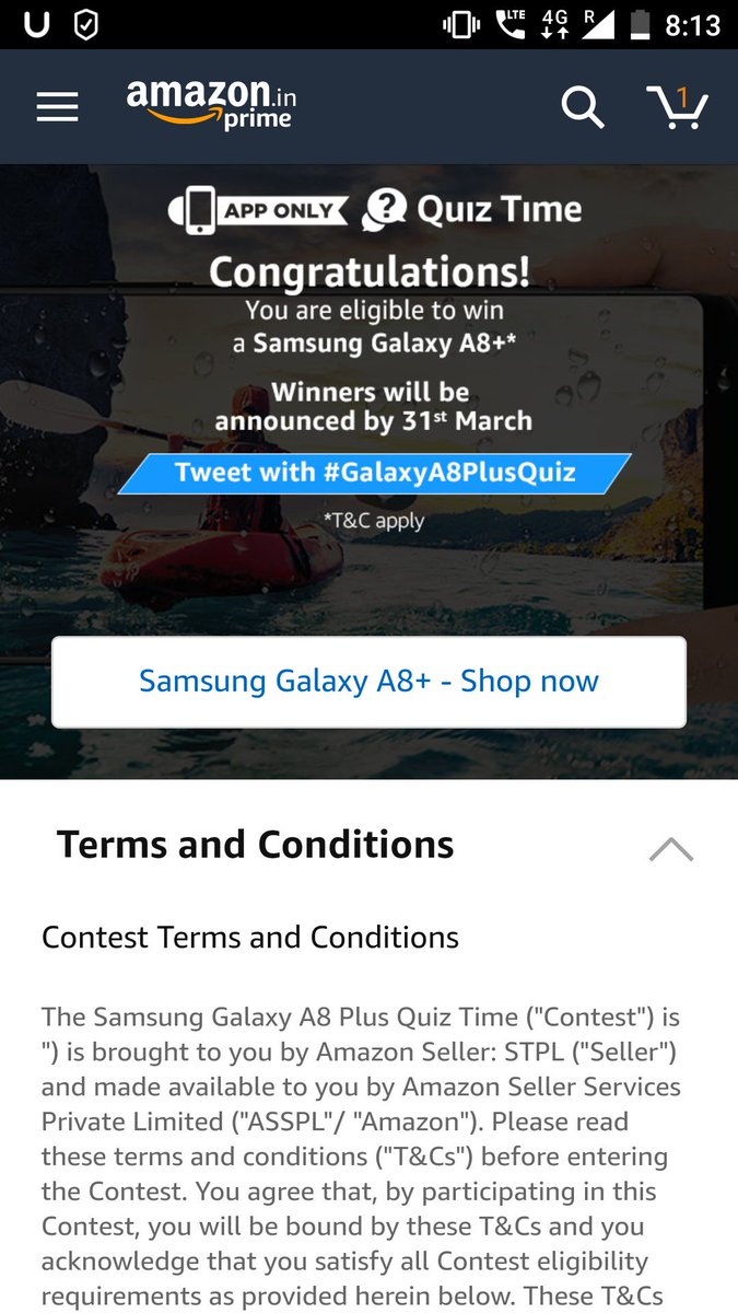 salil_dubey's tweet image. #galaxya8plusquiz