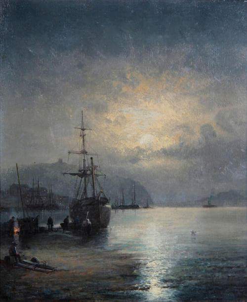 HistofPainting's tweet photo. #VisualArt

Whitby Harbour

William Anslow Thornbery aka William Thornley
(fl. 1858 – 1898) was an English marine painter, mainly of coastal scenes. Close in style to Hubert Thornley, who also painted coastal scenes, he was possibly related.

Beauty of #Art
#HistoryofPainting https://t.co/wamKHBpHdu