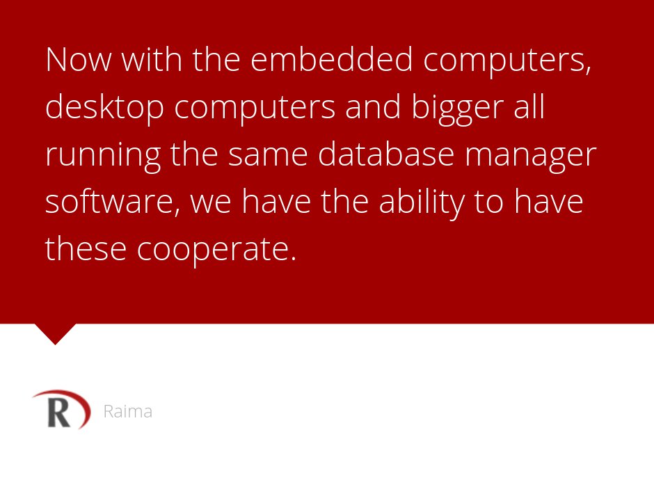RaimaDB's tweet image. "The interesting thing about the simple embedded architecture here is that the code always accompanies your own application’s code." goo.gl/Y3ecJf #EmbeddedSystem #Raimaembeddeddatabase #EmbeddedDatabase