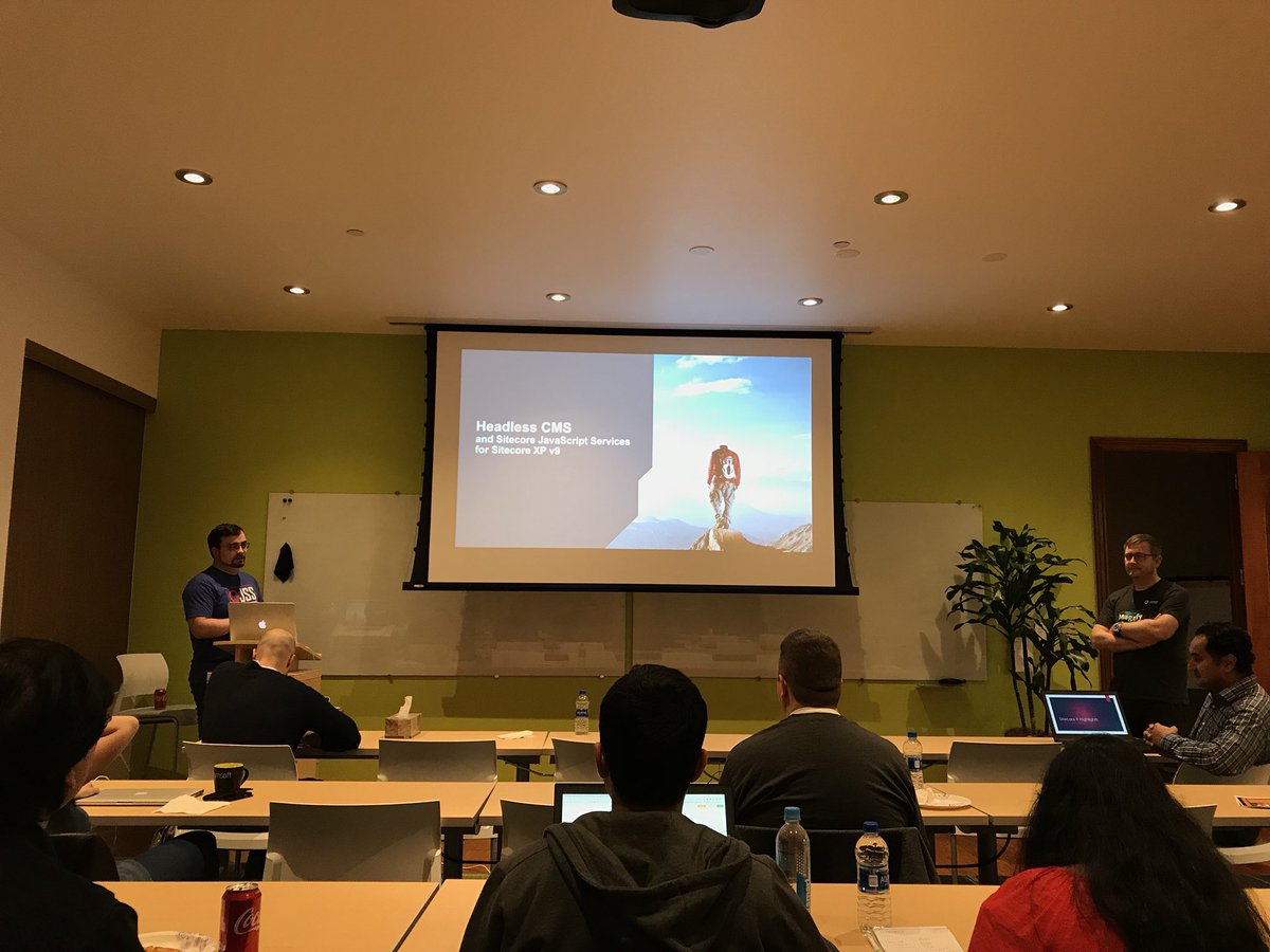 XingHL's tweet photo. Thank you so much @alexshyba &amp; @larsbirkholm for presenting in Sacramento Sitecore User Group tonight 😄🙌 #sitecore @Sitecore https://t.co/YgkipdPiuR