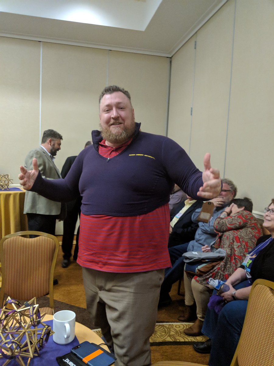 jlessary's tweet photo. #hsufamily Butch wins a door prize! https://t.co/9l4C4bKjjl