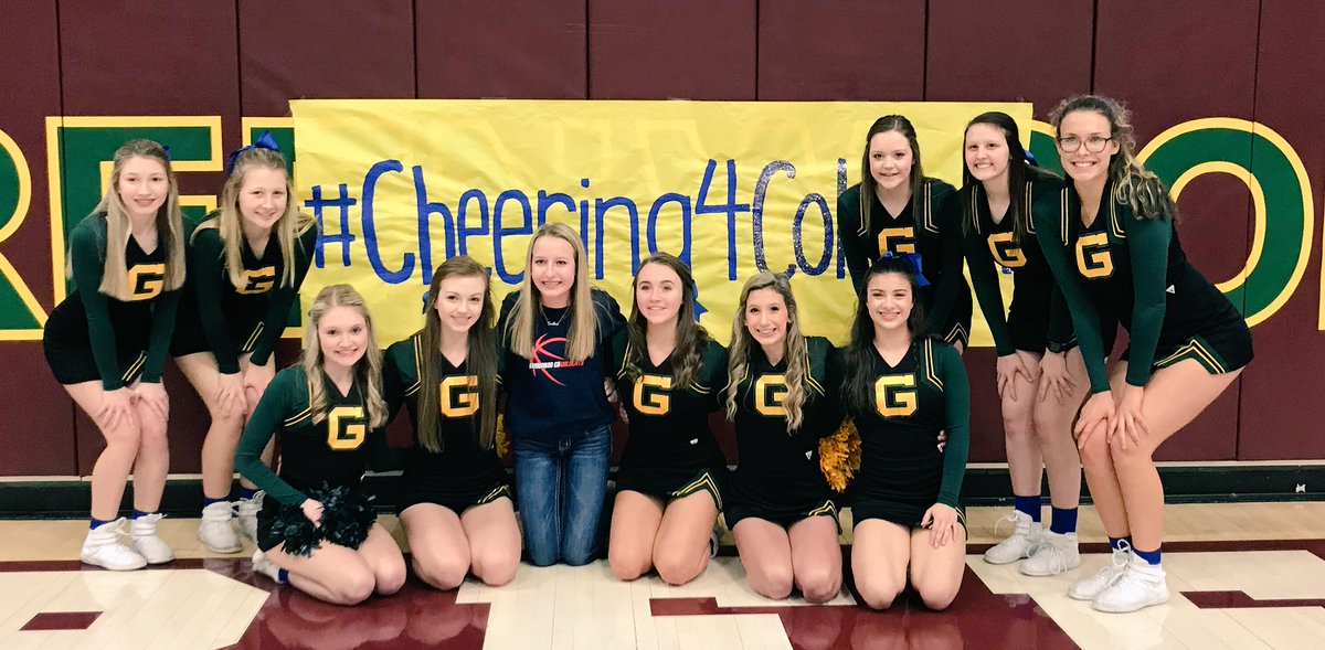 Tonight our green and gold had a touch of blue. We are cheering for you Coleton and can’t wait to hear about more of your progress!