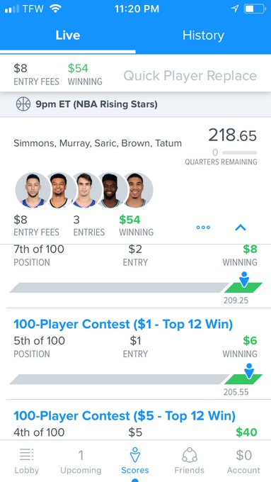 Went off tonight.. lets keep it going thru the weekend @FanDuel https://t.co/OVV1FqM6Rg<a href="/tag/dahellie"class="tags"><span>#dahellie</span></a>