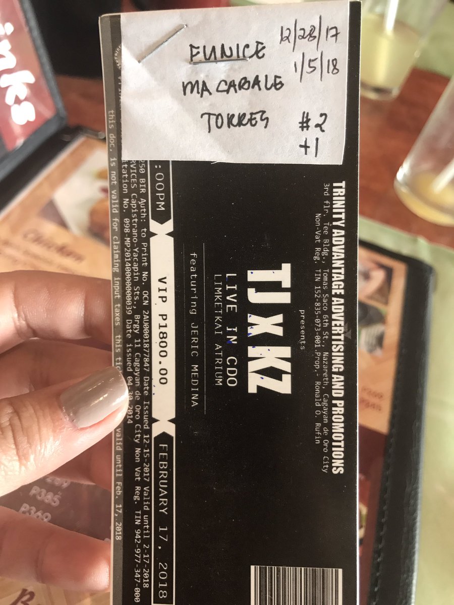yonice0828's tweet photo. From Tarlac To CDO!!❤️❤️❤️ Tapos na'ko sa #TJxKZLiveInDavao ngayon #TjxKZLiveInCDO naman!😱 #FangirlingIsLife #ForeverTJFs
Love you Kuys and Ateng!😘😘@tjmusicmonterde @KZofficial https://t.co/ytlqCgzeZK