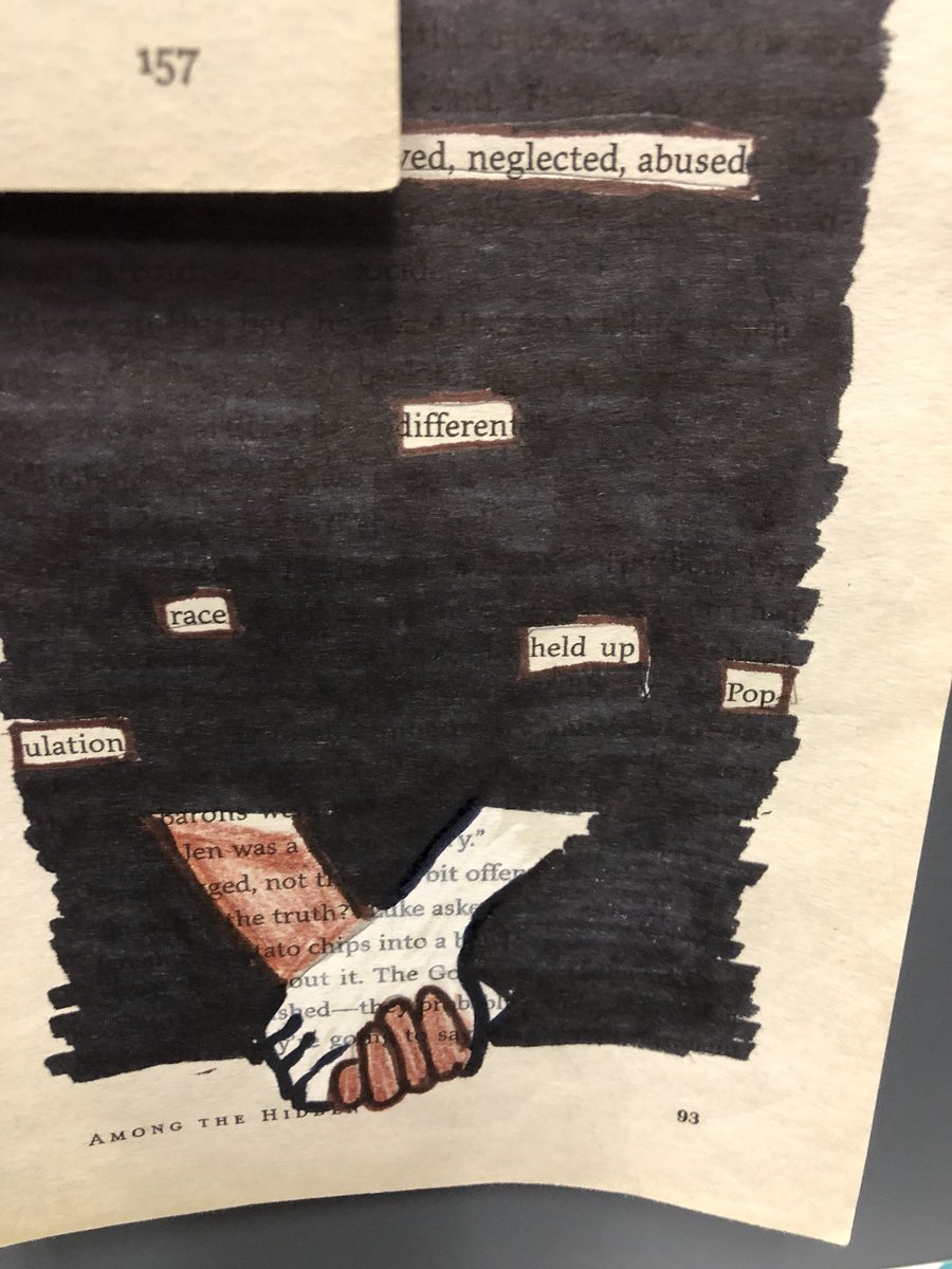 ESchmidt_Math's tweet photo. Awesome Blackout Poetry in Mrs. Ripple’s class @Creekside_Int https://t.co/9UHChKCx0e