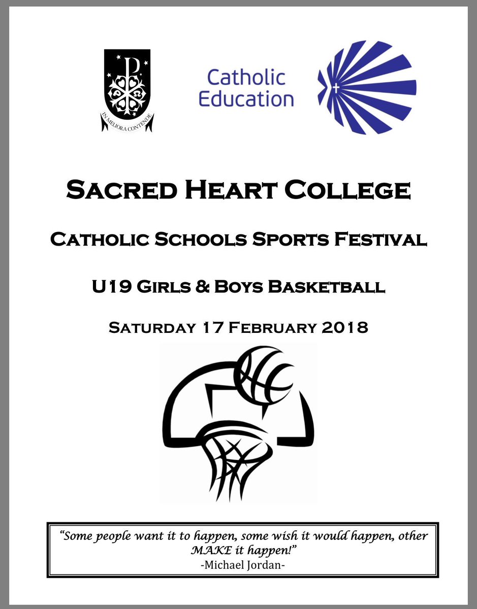 csscSA's tweet photo. Here is the schedule of events at the Catholic Schools basketbal festival at Sacred Heart College this morning. Wishing everyone a blessed and injury-free festival. Thanks to @_Cool_School for hosting!
#CSSCbasketball https://t.co/RZ4so1B2sR