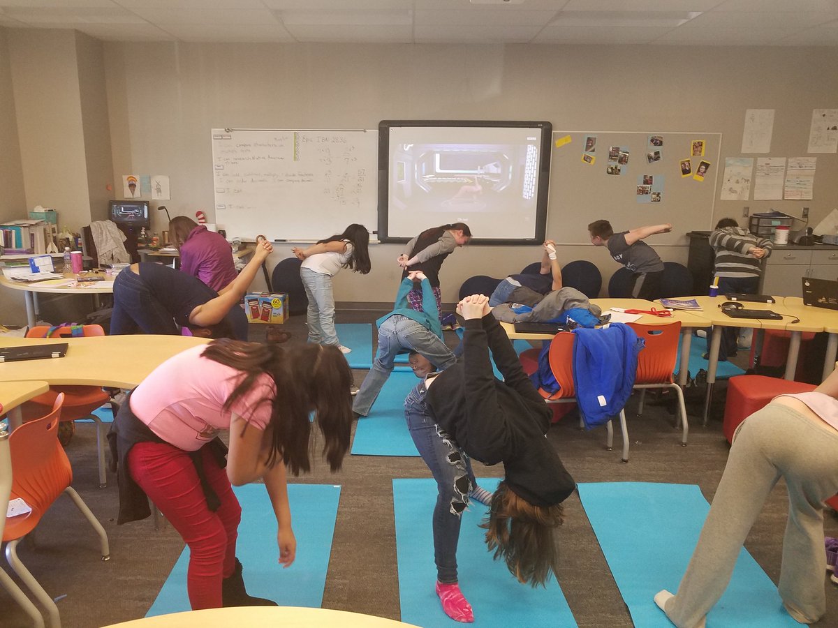 Tried out our new yoga mats.  The kids loved it!  #jardine501