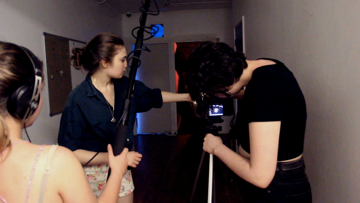 DistantTape's tweet image. Keep your eyes peeled mid-next week for Glass House's first film! 
In the meantime, here are some BTS shots courtesy of instagram.com/tegan_arts/