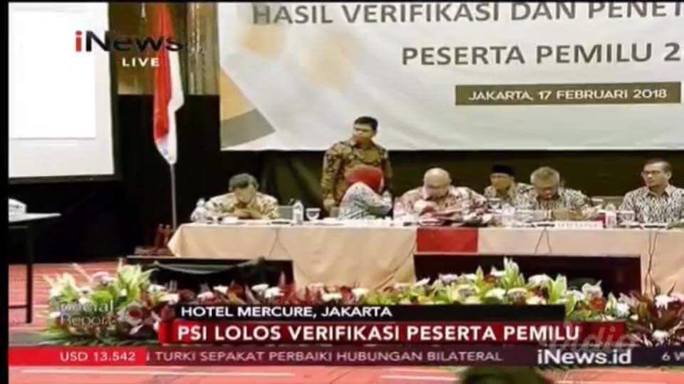 chripto's tweet photo. Perjuangan kami tidak sia sia setelah ditetapkan sebagai peserta Pemilu 2019. #PSILolos2019 #solidaritas #sanang https://t.co/8zt30RDI9Q